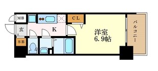 プレサンスNAGOYAファストの物件間取画像